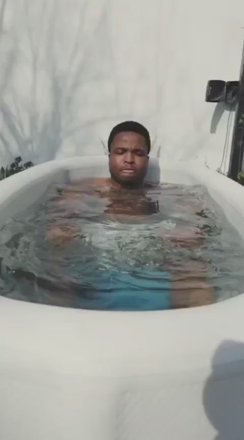 Premium ice bath rental professionally installed in a Dubai home