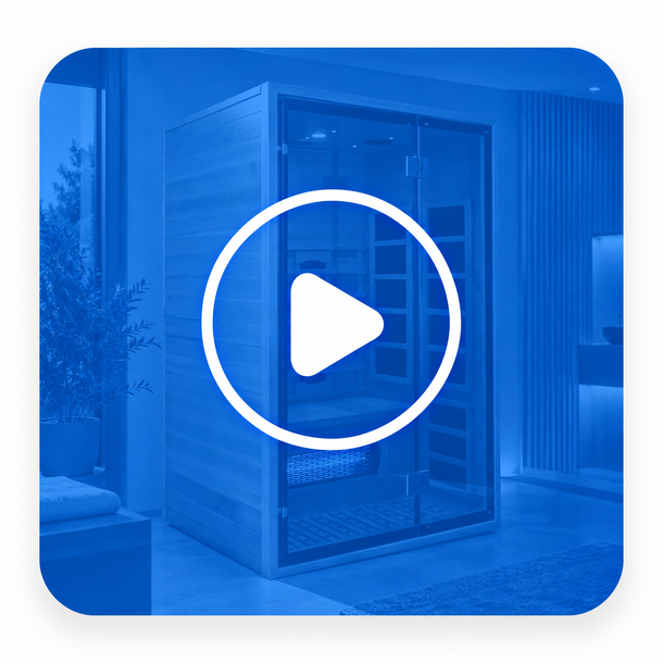 Home infrared sauna supporting recovery, relaxation and wellbeing